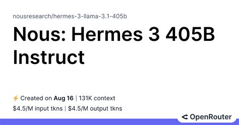 nous hermes 3 405b instruct|hermes 3.1 405b.